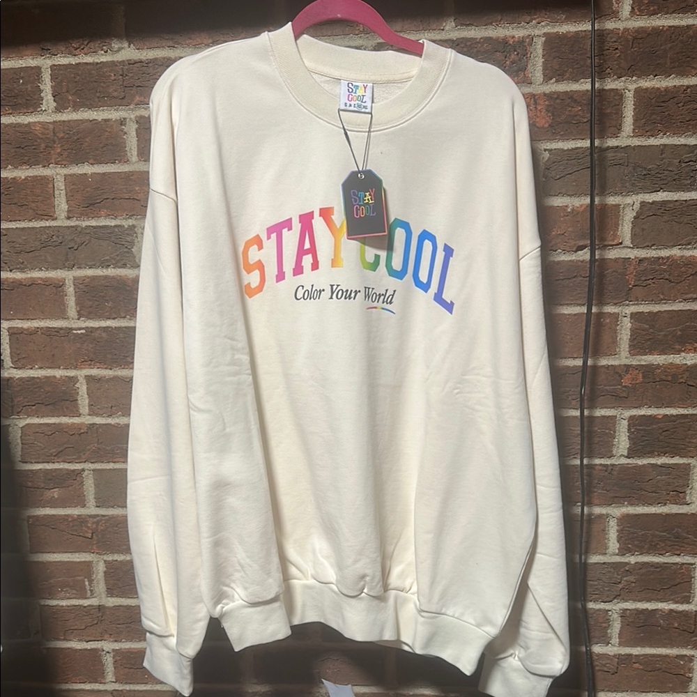 Stay Cool - Color Your World Cream Sweatshirt